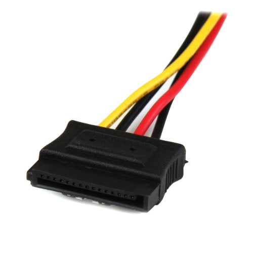 StarTech.com 12in LP4 to 2x Latching SATA Power Y Cable Splitter Adapter - 4 Pin LP4 to Dual SATA Y Splitter (PYO2LP4LSATA) - Image 3