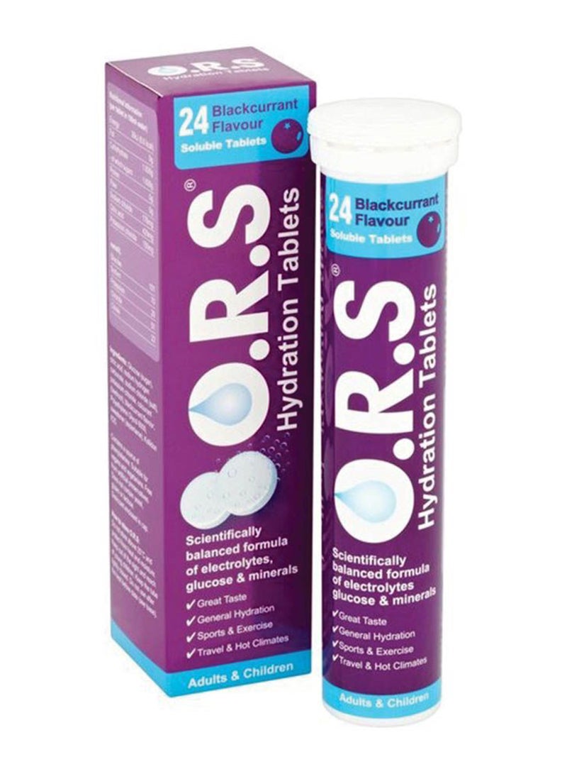 Ors Blackcurrant Soluble Tablets 24'S