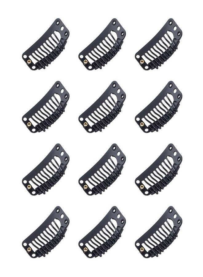 VIVIAN Tic Tac Clips For Hair Patches Wig Extension Dupatta Tic Tac Clip | Hair Extensions Hair Style Accessories (Pack of 12 Clips) - Image 1