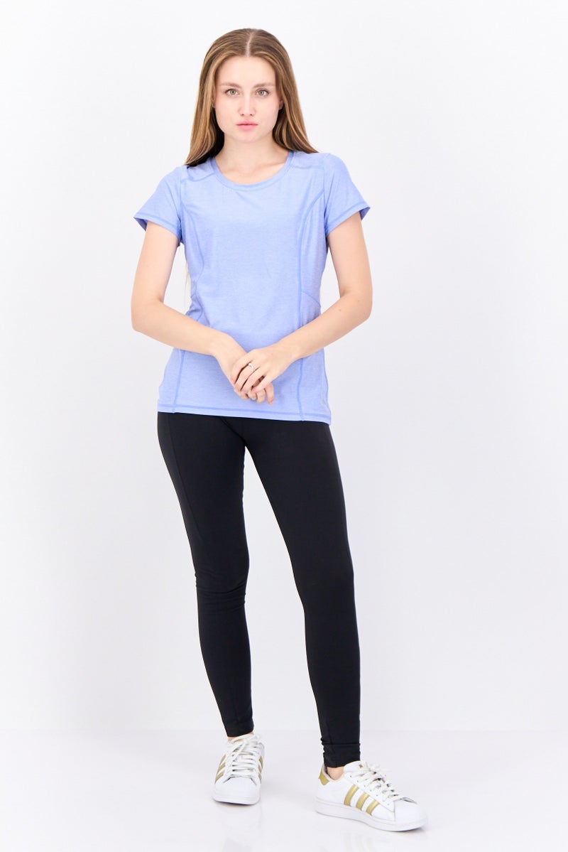 HEAD Women Slim Fit Short Sleeve Outdoor T-Shirt, Light Blue  - Image 4