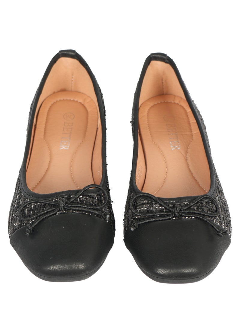 Better Women's Ballerina Shoes Black  - Image 2