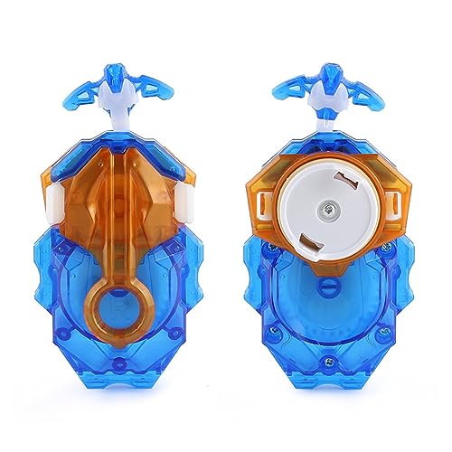 Esste Launcher and Grip, Battling Tops Burst B-184 Custom Bey Launcher LR Left Right Spin DB Layer System (Blue Set) - Image 3
