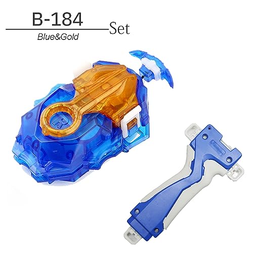 Esste Launcher and Grip, Battling Tops Burst B-184 Custom Bey Launcher LR Left Right Spin DB Layer System (Blue Set) - Image 2