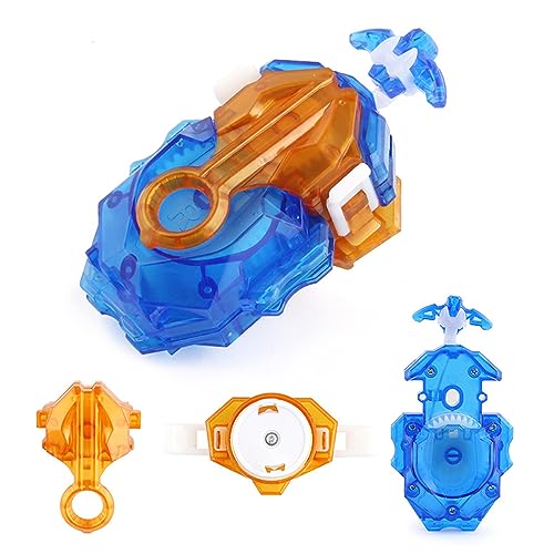 Esste Launcher and Grip, Battling Tops Burst B-184 Custom Bey Launcher LR Left Right Spin DB Layer System (Blue Set) - Image 4