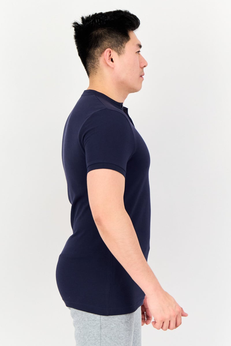 PUMA تي شيرت رياضي للرجال بأكمام قصيرة مناسب في الهواء الطلق، أزرق داكن - Image 3