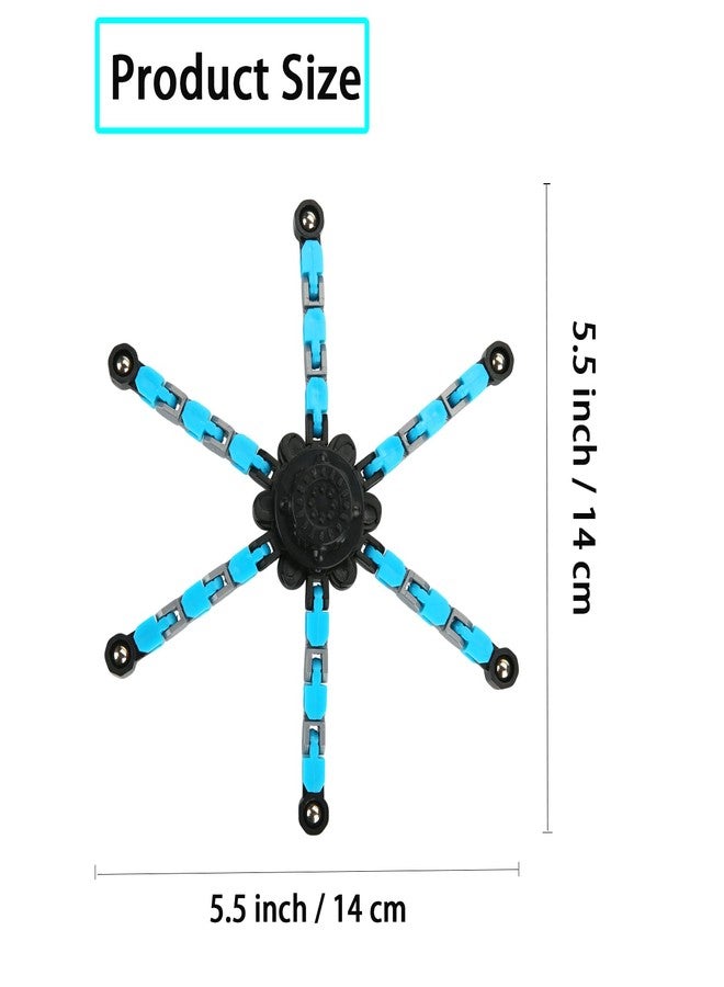 JYXT 4 Pack Transformable Fidget Spinner Fidget Toys Set, Fidget Spinner Transformable,Sensory Fidget Toys Stress Relief and Anti Anxiety Toys for Kids and Adults Gift for Christmas Birthday Party Favor - Image 2