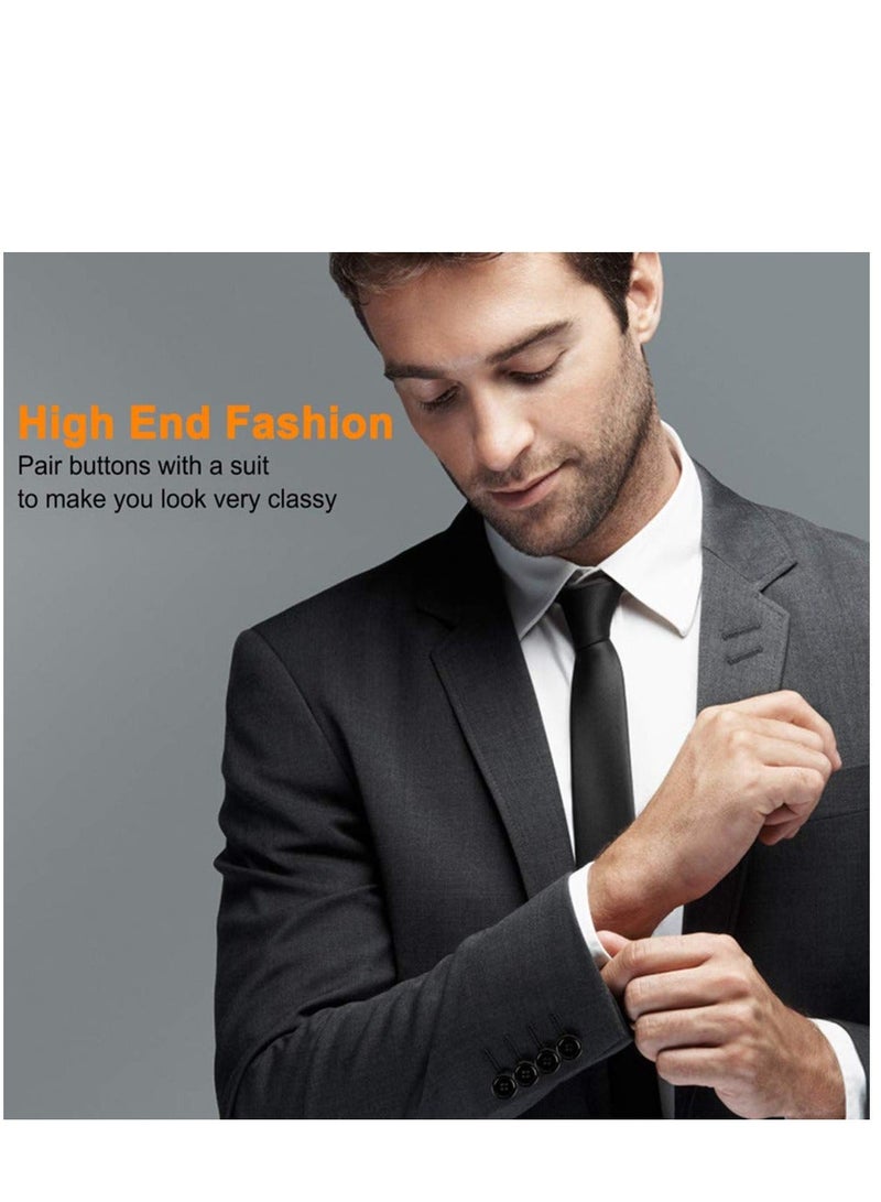 Mixed Sewing Buttons 160Pcs Round Black 4-Hole Craft Buttons 5 Sizes White Resin Button with Separate Compartment Storage Box Suitable for Sewing DIY Craft Projects - Image 4