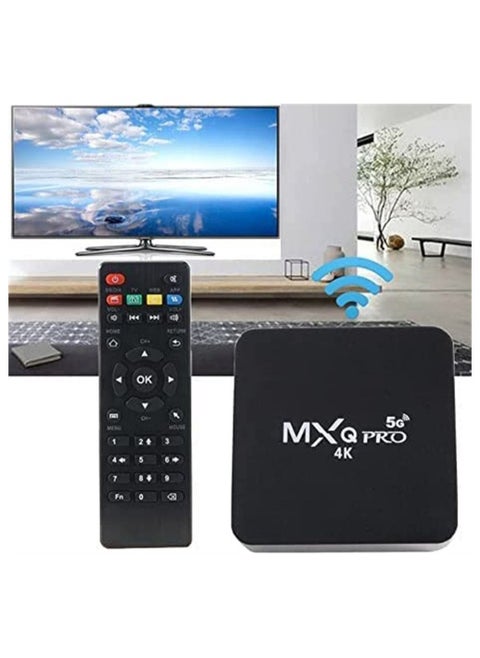 MXQ Pro 5G Android 11.1 TV Box, Upgraded Version Wireless Smart Box with remote control, 4K HD 3D Dual Band WiFi Quad Core Media Player 8+128GB Home