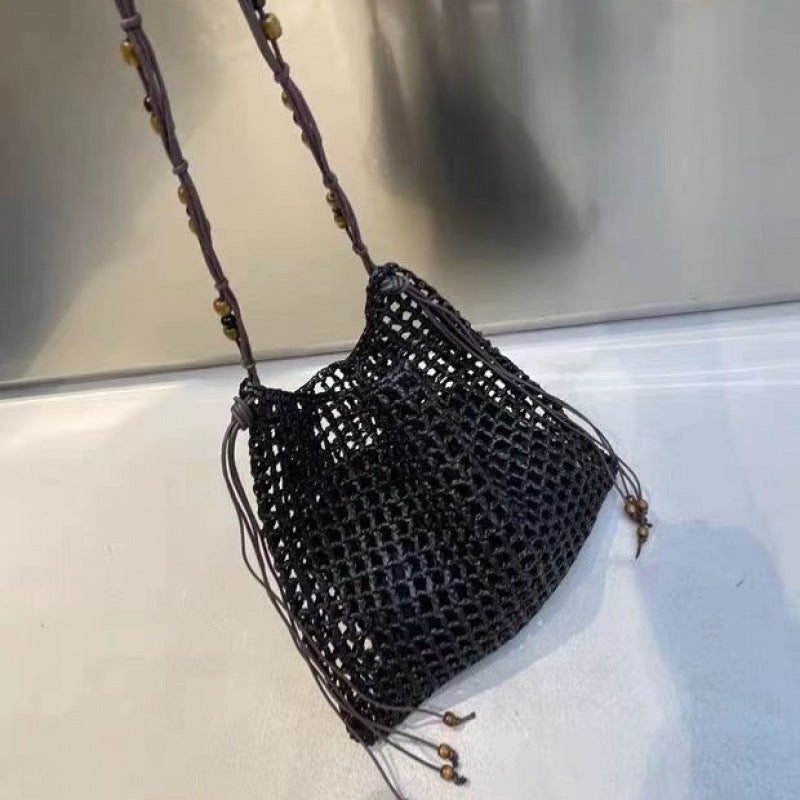 Handwoven Bag For Women Trendy Straw Large Capacity Tote Bag Underarm Bag Shoulder Beach Bag Trendy - Image 5