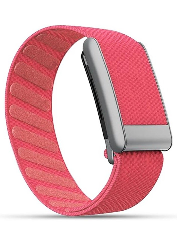 Nylon Sport Band Compatible with WHOOP 5.0, One/Peak, Ultra-soft Breathable Sports Waterproof Replacement Wristbands for Women Men (NOT for Gen 4) - Light Red