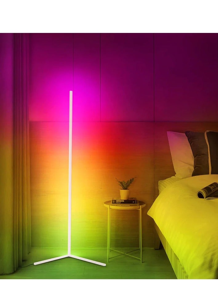 مصباح زاوية LED RGB - إضاءة أرضية متعددة الألوان متدرجة مع جهاز تحكم عن بعد للديكور المنزلي العصري والإضاءة المحيطة - Image 5