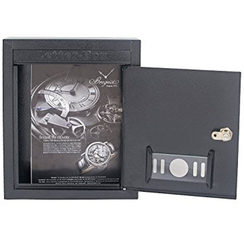 LEPOSE Metal Mailbox/Letter Box (Black, Large) - Image 3