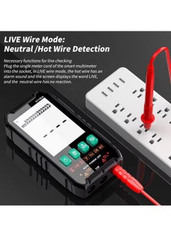 KASTWAVE Digital Multimeter, Compact Intelligent Multi Tester, NCV Electrical Tester, True RMS 4000 Counts, LCD, Overload Protection, Auto-Ranging, Electric Tools for Househould Outlet, Automotive Battery Test  - Image 3