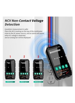 KASTWAVE Digital Multimeter, Compact Intelligent Multi Tester, NCV Electrical Tester, True RMS 4000 Counts, LCD, Overload Protection, Auto-Ranging, Electric Tools for Househould Outlet, Automotive Battery Test  - Image 5