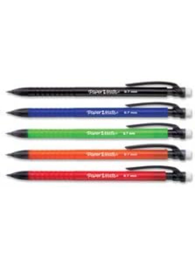Paper Mate Write Bros Mechanical Pencils, 0.7mm, HB #2, Assorted Colors, 10 Count
