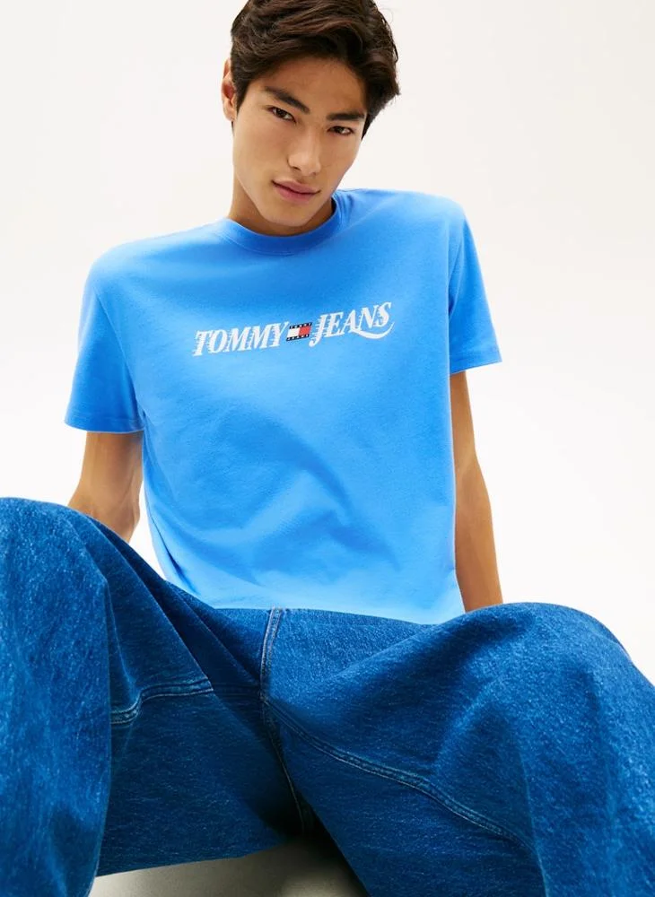 TOMMY JEANS  Logo Crew Neck Jersey T-Shirt for Men | Best Price UAE
