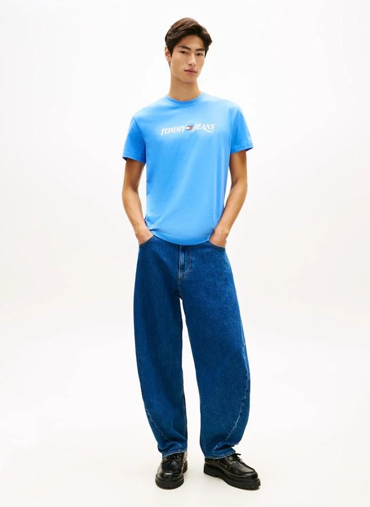 TOMMY JEANS  Logo Crew Neck Jersey T-Shirt for Men | Best Price UAE