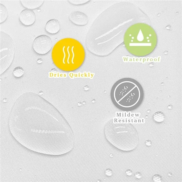 Y&D Shower Curtain Set Bathroom Nordic Green Leaves Waterproof Printing Bathroom Mat Set With Shower Curtain - Image 3