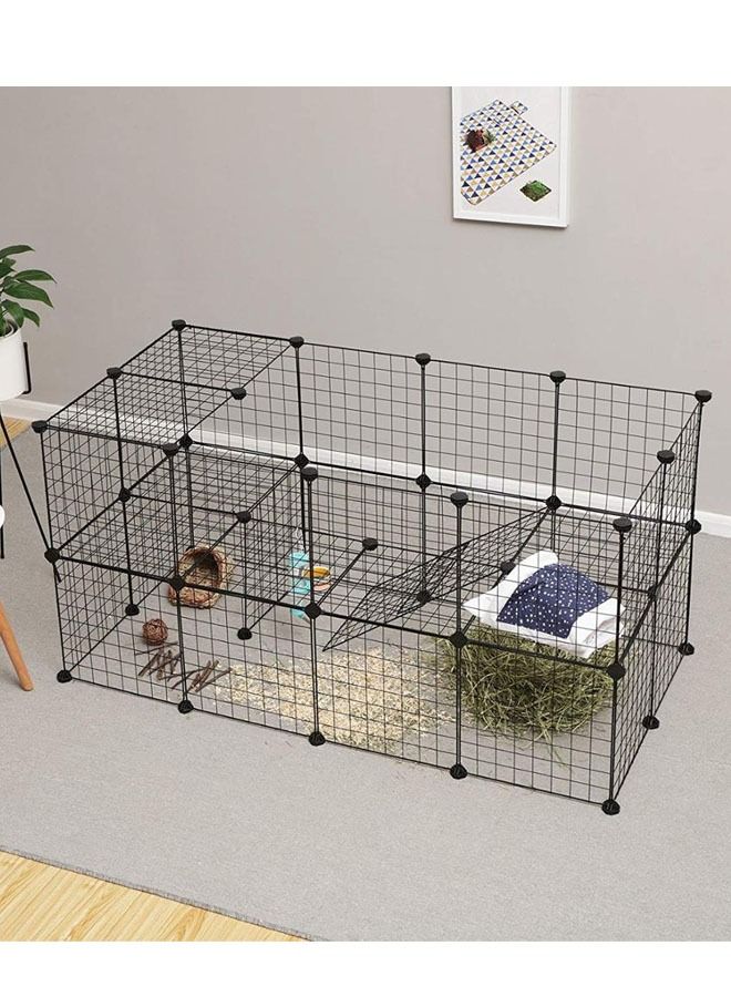 Dog Playpen Indoor DIY Small Animal Cage Portable Metal Wire Yard Fence for Hamster, Rabbit, Chicken, Hedgehog, Puppies, Kitties, Bunny, Turtle, Cat - Image 1