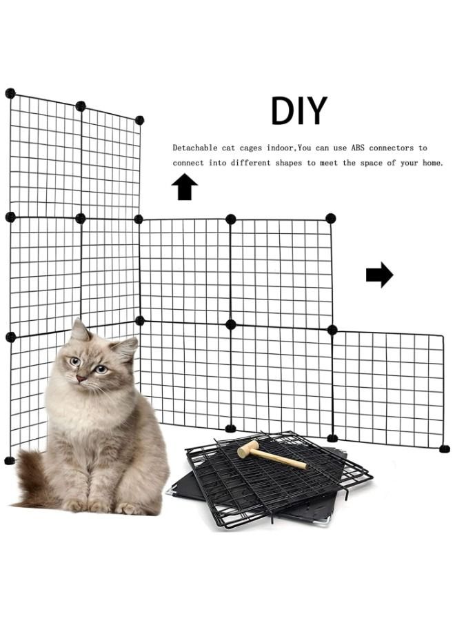 Dog Playpen Indoor DIY Small Animal Cage Portable Metal Wire Yard Fence for Hamster, Rabbit, Chicken, Hedgehog, Puppies, Kitties, Bunny, Turtle, Cat - Image 2
