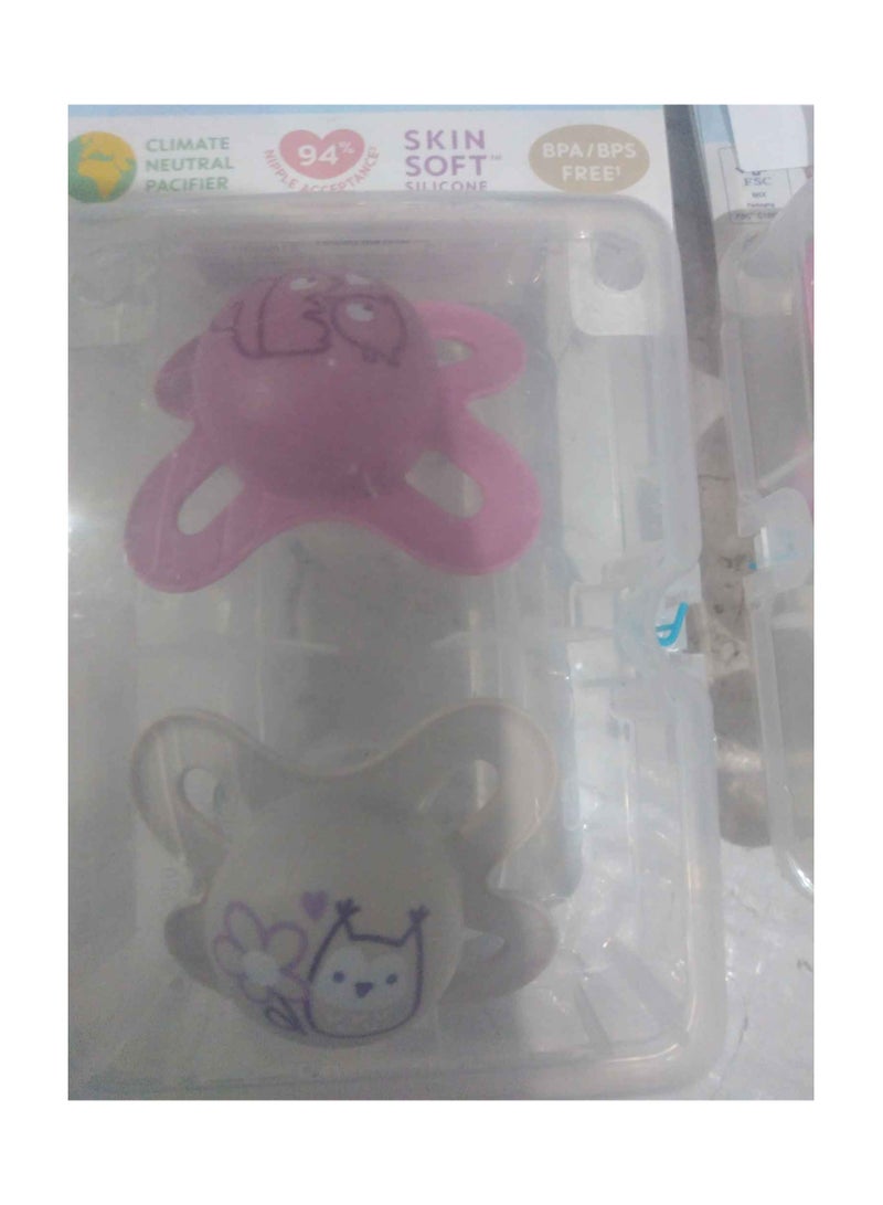 مام لهايات MAM، لهاية حديثي الولادة، أفضل لهاية للأطفال الذين يرضعون طبيعيًا، مجموعة تصميم "Start"، للفتيات، عدد 2