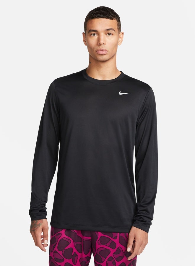 Nike Men’S Nike Dri-Fit Tee Raglan Long-Sleeve — Reset - Image 1