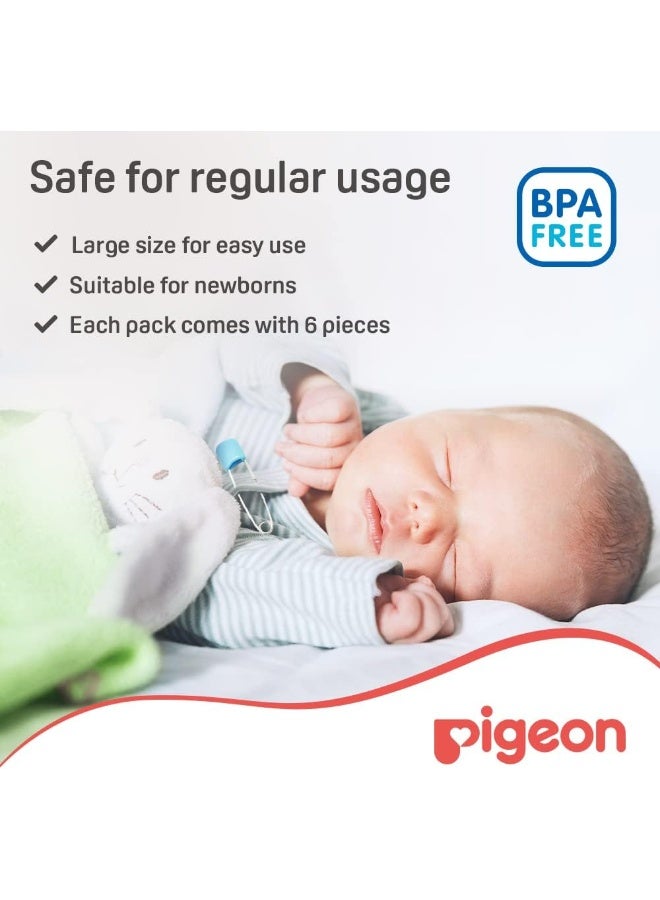 Pigeon Safety Pins, Safe Secure Clips, Stainless Steel, Large, 6 Pcs Set, Multi Colour - Image 5