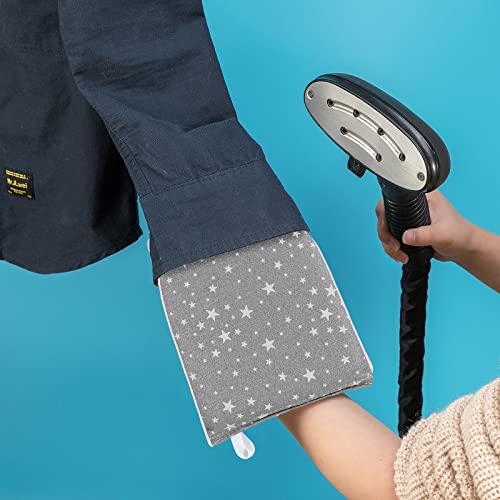 CINPIUK Garment Steamer Ironing Gloves Anti Steam Glove Heat Resistant Garment Steamer Mitt, Garment Steam Accessories for Clothes，White Star - Image 5