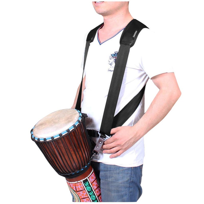 Starsouce Adjustable Djembe Shoulder Strap Thick Pad African Hand Drum Sling Comfort Percussion Instrument Belt - Image 1