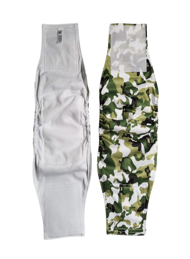 Qiny Washable Male Dog Diapers(6 Pack), Reusable Male Dog Belly Bands (L-Waist 17.3~21.2inch) - Image 2