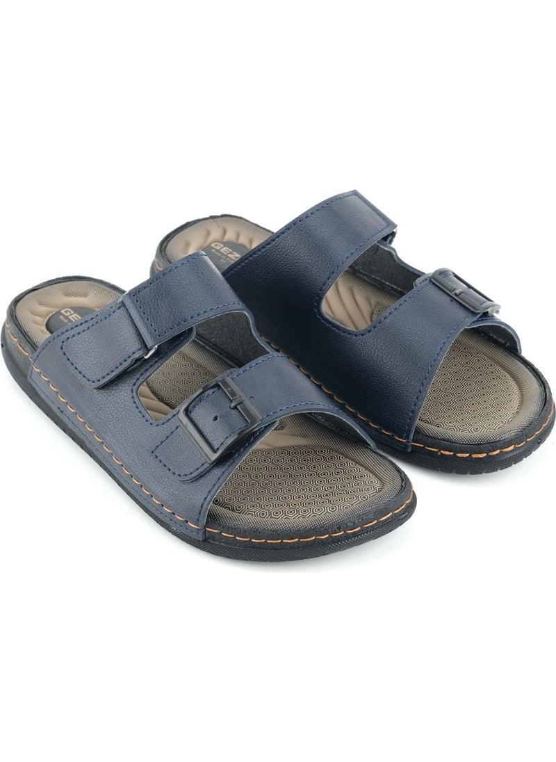 Summer Men's Artificial Leather Two Buckle Adjustable Comfortable Sole Daily Slippers - pzsku/Z6124C8F0B962D29D6ED8Z/45/_/1741617216/b155ebd6-bbaa-4a51-a3c8-ffb3715db63a