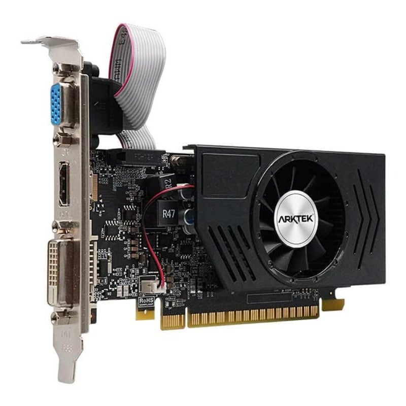 GT730 graphics card for desktop PC, DDR3, 4GB, 128-bit, black, low-profile, energy-efficient - Image 2