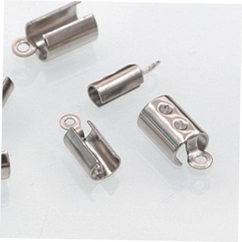 2 Sets Stainless Steel Jewelry Clasps Round Clip Connectors For Bracelet Necklace Making 60 Pcs Durable Fasteners - Image 4