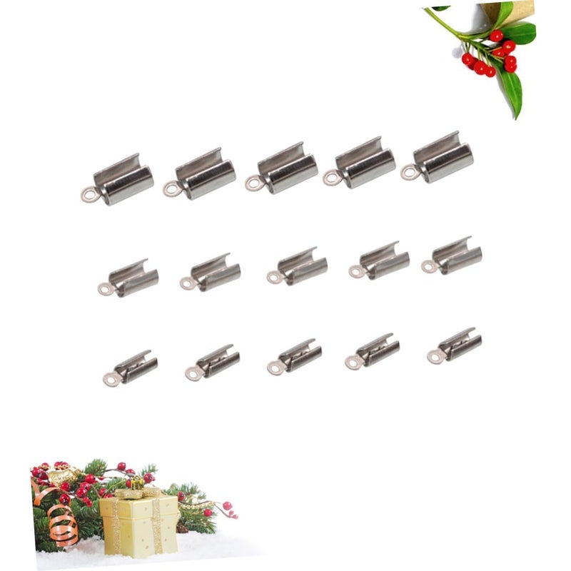 2 Sets Stainless Steel Jewelry Clasps Round Clip Connectors For Bracelet Necklace Making 60 Pcs Durable Fasteners - Image 5
