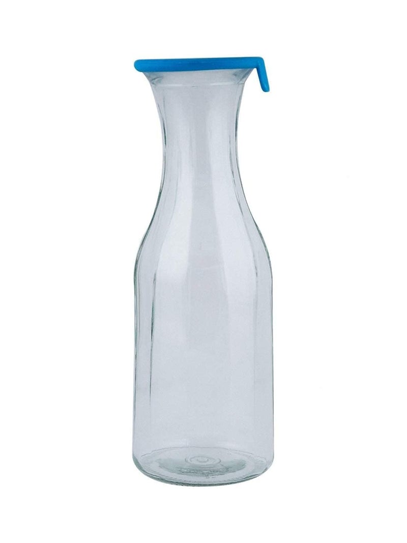 HOMIES INTERNATIONAL HOMIES INTERNATIONAL Glass Beverage Carafe/Decanter Bottle Jug, 1100 ml (Clear)  - Image 1