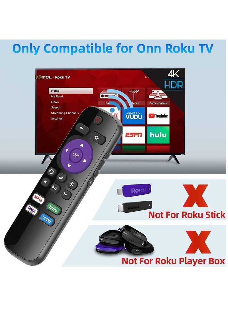 GENNEXT - Replacement Remote Control Compatible for All Onn Roku Smart TV, Universal for Onn Roku TV Remote, Onn 24” 32” 40” 43” 50” 55” 58” 65” 70” - Image 1
