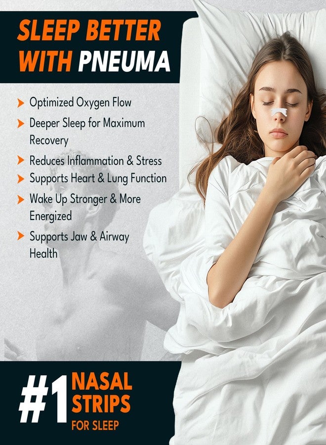 Pneuma Nasal Strips Recovery Pack (30 Count, Ice White - Sleep & Recovery) - Nasal Tape for Snoring to Enhance Sleep Quality & Reduce Snoring Recovery Tap - Secure Fit Sleep Tape for All-Night Comfort - Image 2