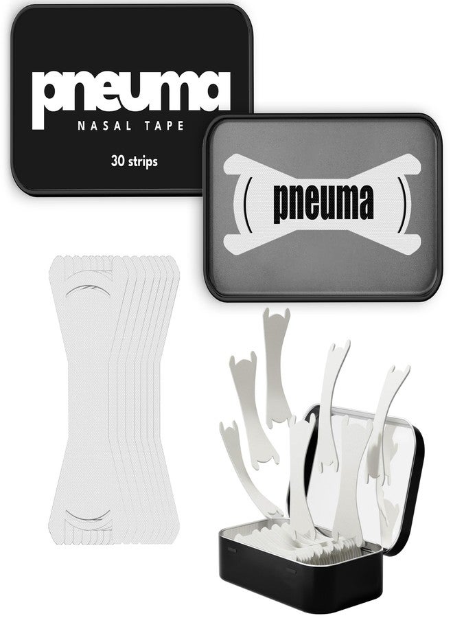 Pneuma Nasal Strips Recovery Pack (30 Count, Ice White - Sleep & Recovery) - Nasal Tape for Snoring to Enhance Sleep Quality & Reduce Snoring Recovery Tap - Secure Fit Sleep Tape for All-Night Comfort - Image 1