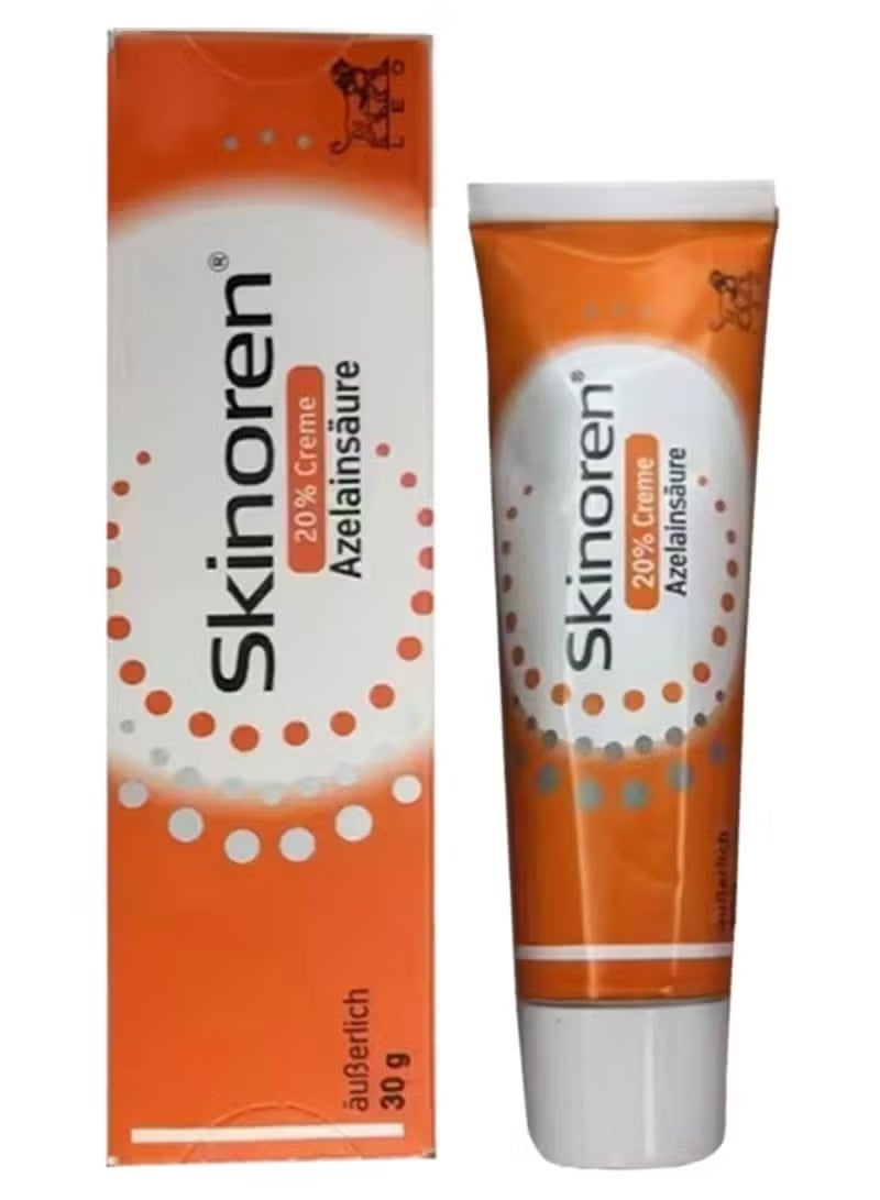 Skinoren Anti Acne Treatment Cream,Original Freshness Cream to Lighten the Skin,Treat Pimples,Melasma and Acne 30g - Image 1