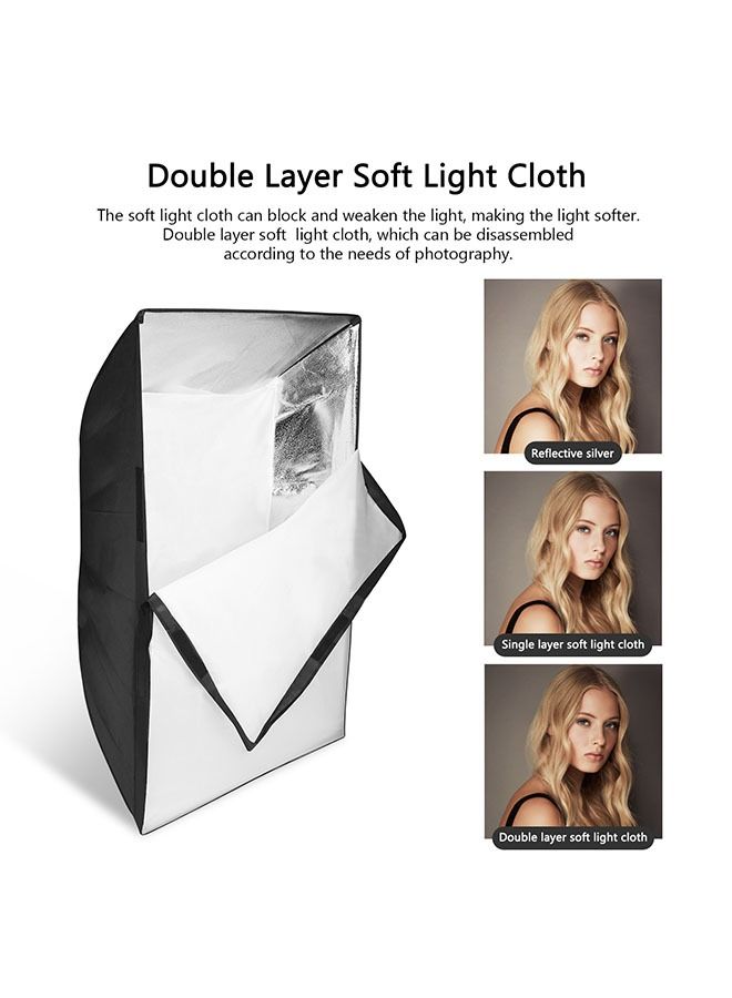 PADOM صندوق ضوء بادوم ديبر الاحترافي المحمول المستطيل فقط مع قاعدة بوانز 2 ناشر بدون حامل لاستوديو التصوير فلاش ستروب بورتريه منتج فيديو موضة تسجيل - Image 3