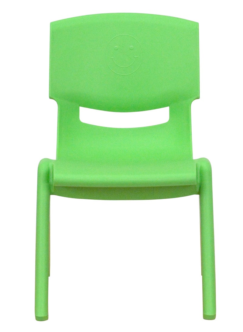 Funz 4 Pieces Funz Stackable Plastic Kids Learning Chairs, 40 X 32 X 51cm, The Perfect Chair for Playrooms, Schools, Daycares and Home, Green - Image 3