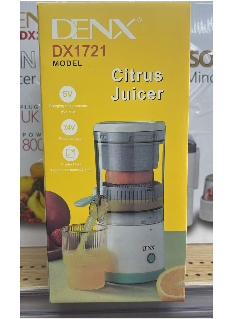 Denx Electric Citrus Juicer, Hands-Free Portable Usb Charging Powerful Electric Juicer Cordless Fruit Juicer, Multi Functional 1-Button Easy Press Lemon Orange Squeezer Machine For Kitchen - Image 4