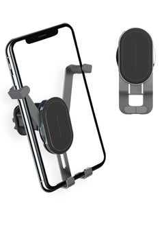 KASTWAVE Car Cell Phone Holder, Car Phone Mount Upgraded Gravity with Newest Air Vent Clip Auto Lock Hands Free Phone Holder, Interior Accessories, Fit for iPhone 11/12 & Samsung, Android Cell Phones (Black)  - Image 1