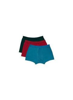 DICE Men's boxer lycra, solid colors pack 3 