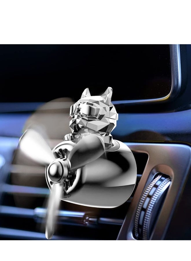 1 Pc Car Air Fresheners Cute Cartoon Dog Car Diffuser Propeller Air Outlet Vent Fresheners Interior Decoration Accessories Diffuser for Car and Home - Image 2