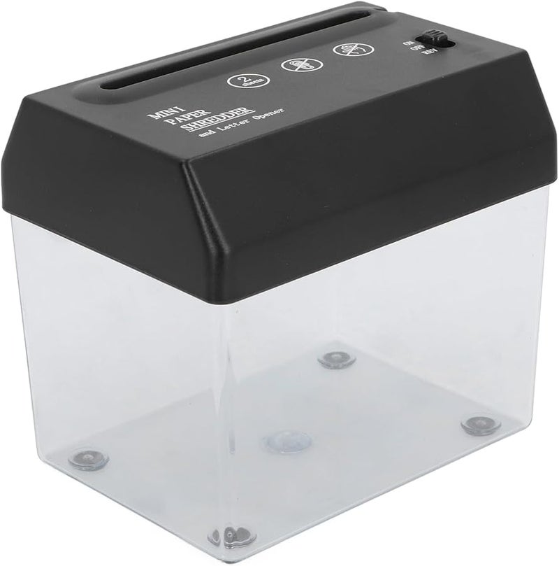 Mini Paper Shredder USB Electric Portable Desktop A6 Strip Cutting Tool for Office - Image 4