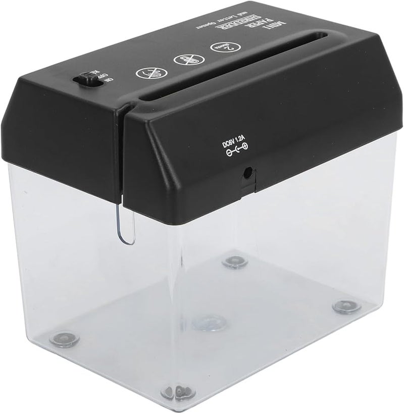 Mini Paper Shredder USB Electric Portable Desktop A6 Strip Cutting Tool for Office - Image 5