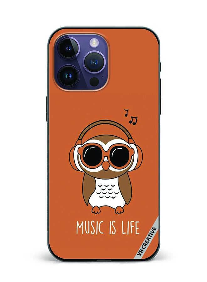 VR CREATIVE Protective Case Cover For Apple iPhone 16 Pro Music Is Life Design Multicolour - Image 1