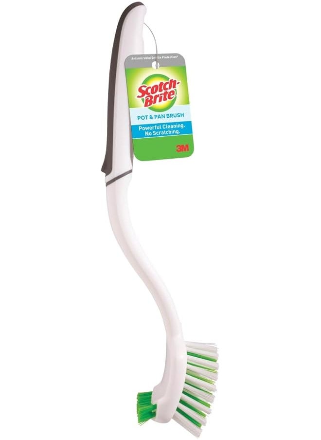 Scotch Brite - Pot Pan And Dish Brush 1 Unit Pack Multicolor Cleaning Brush Dishes Brush Small And Versatile Cleaning Tool With Long Lasting Bristles - Image 1