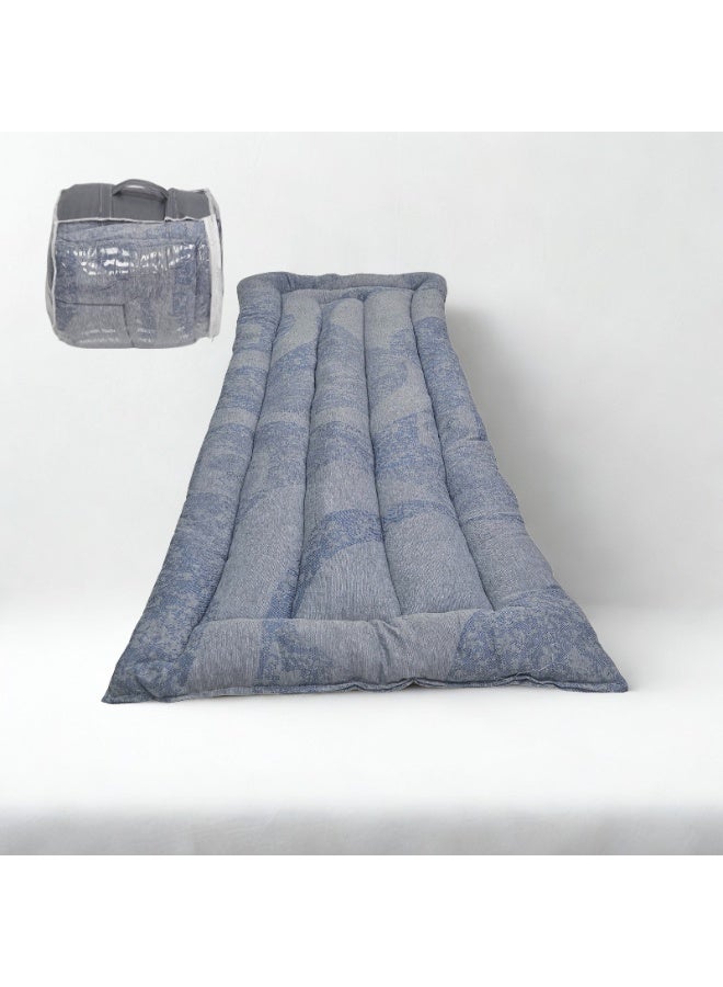 SMART HOME Luxury Velvet Bedspread - Soft Cotton Filling, Bedspread Made of High Quality Material, Natural Cotton Bedspread for Single Size (190*90*6 cm) - Image 2